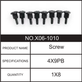 HOSIM RC Car Screw 1:10 Spare Parts X06-1010 for X15